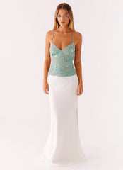 Kamilla Sequin Cami Top - Mint