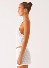 Bernie Halter Top - Ivory