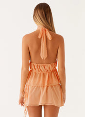 Dione Halter Top - Peach