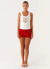 Avalita Tank Top - Ivory