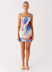 Everett Mini Dress - Deep Sea Bloom