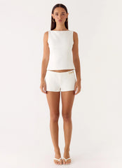Lulita Belted Shorts - White