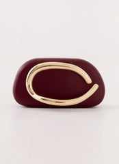 Avenna Clutch Bag - Maroon