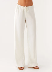 Deacon Low Rise Pants - Butter