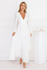 Meadow Dusk Maxi Dress White