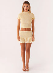 Sweetest Pie T-Shirt - Yellow Gingham