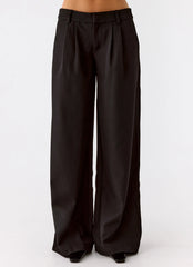 Samuel Low Rise Suiting Pants - Black