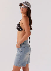 Moment To Shine Sequin Bra - Black