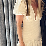 Rose Pink LA Devotee Dress White