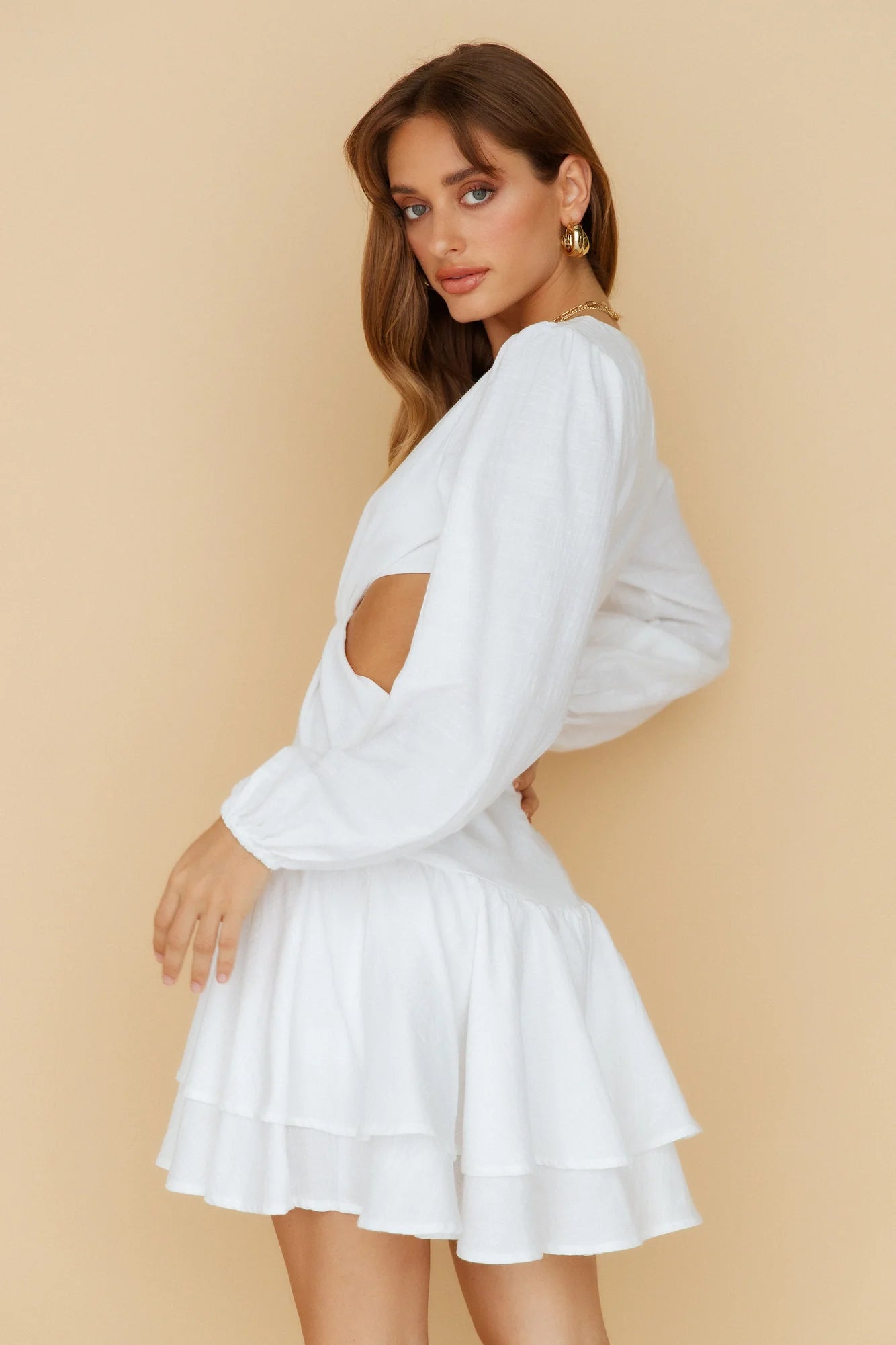Rose Pink Loving Visions Dress White
