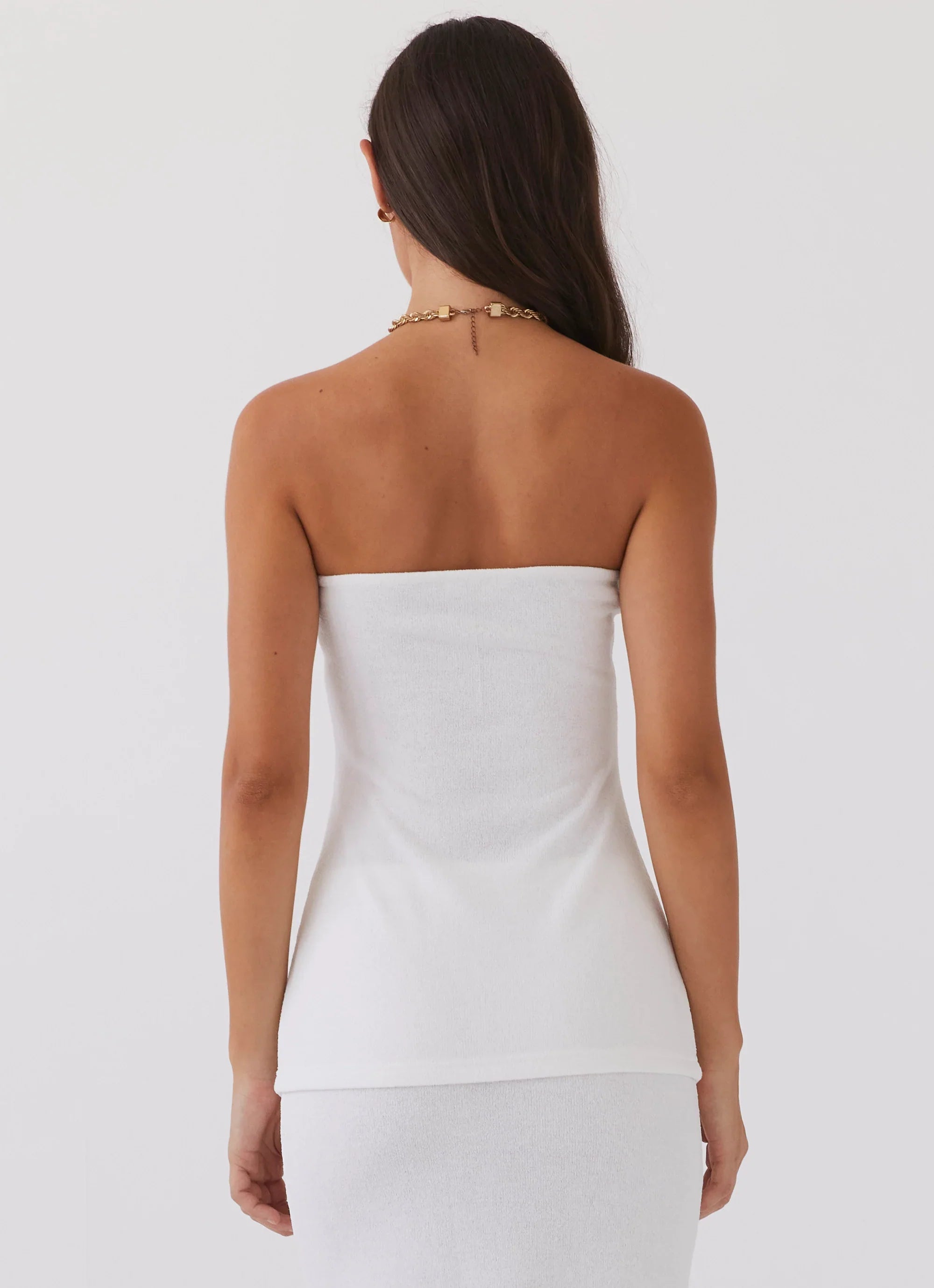 Delicate Lady Knit Top - White