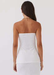 Delicate Lady Knit Top - White