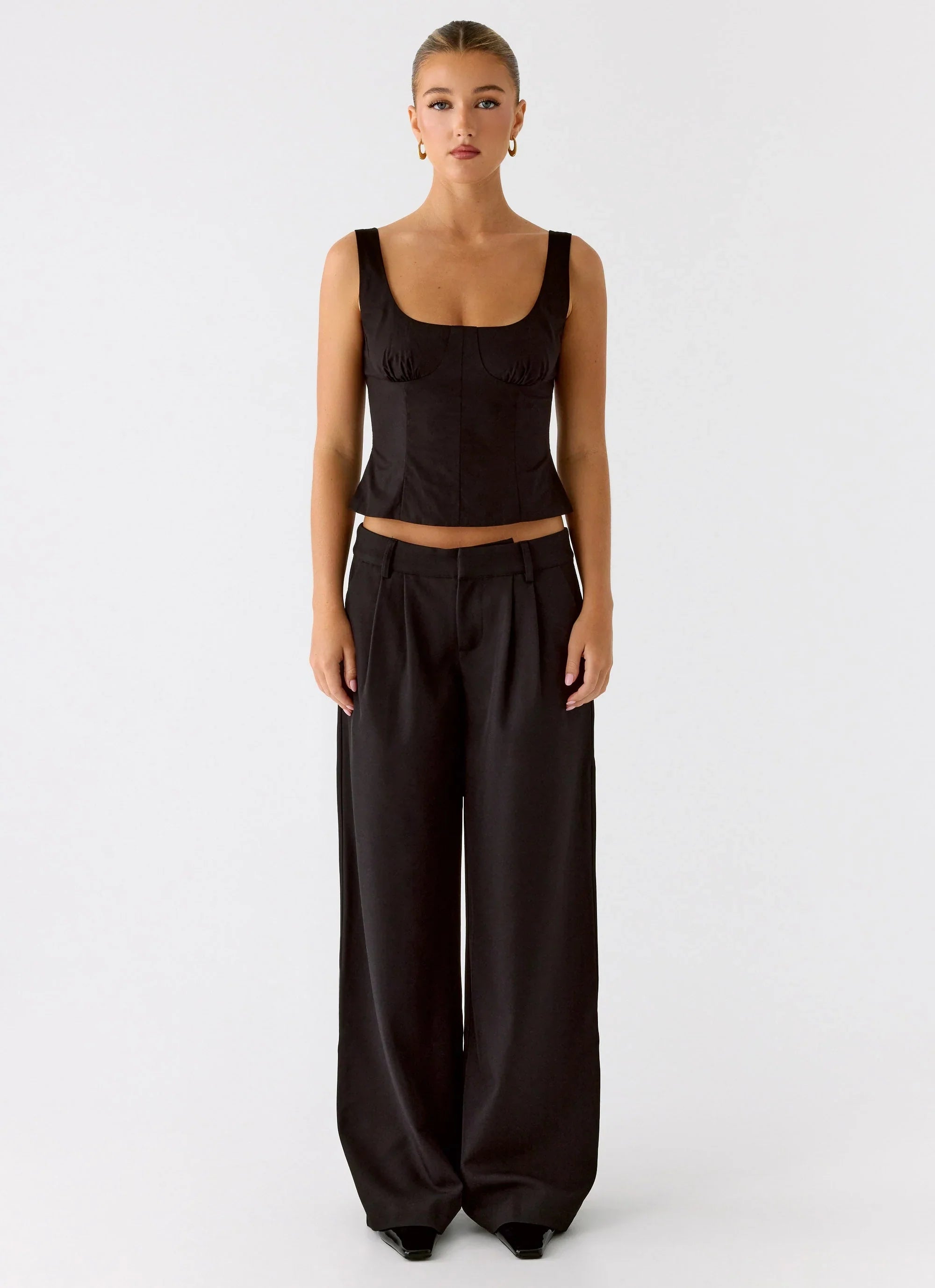 Samuel Low Rise Suiting Pants - Black