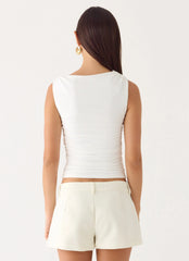 Short Notice Top - White