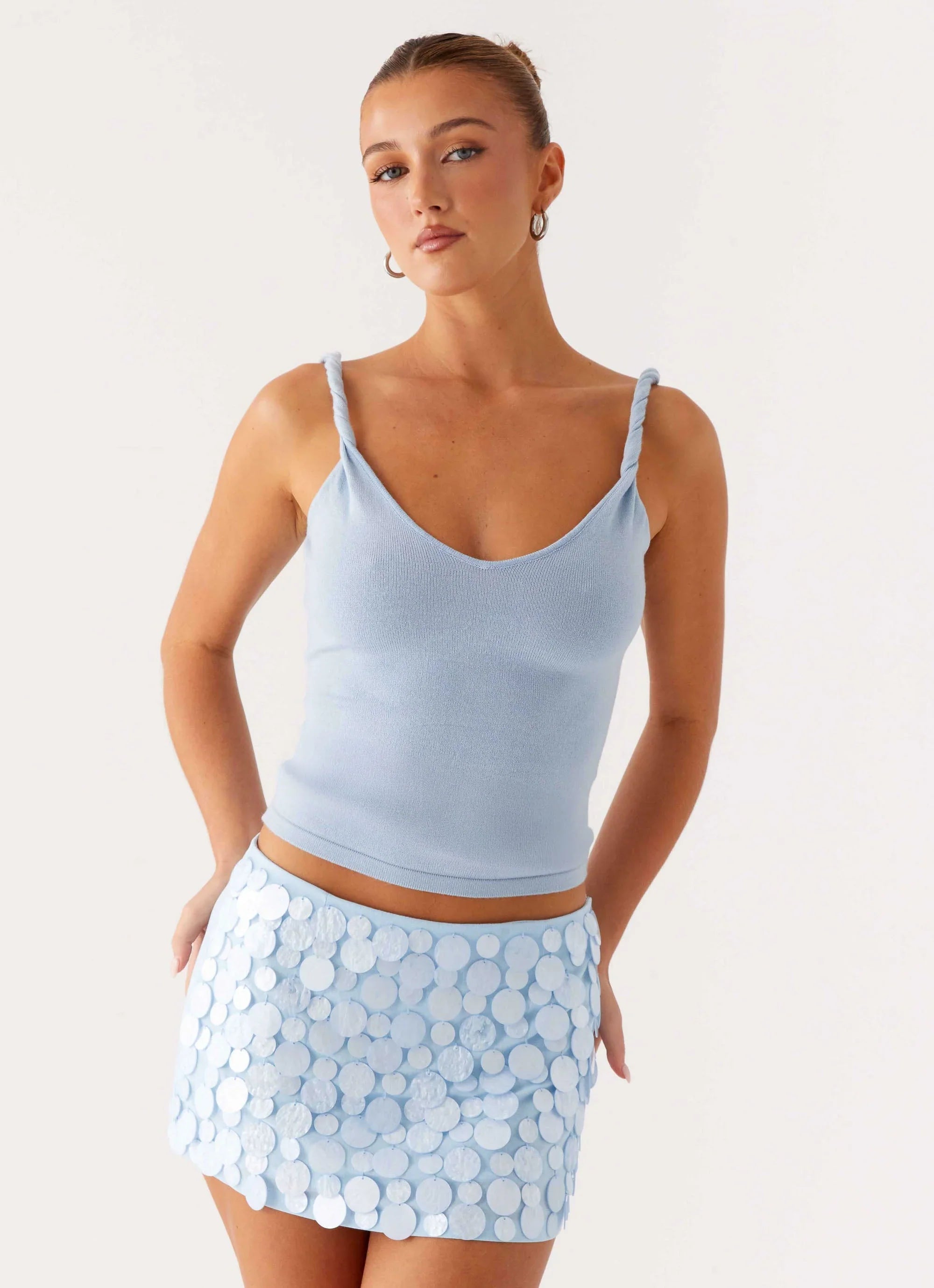Movie Star Mini Skirt - Blue