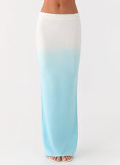 Deep Sea Kiss Maxi Skirt - Blue Ombre