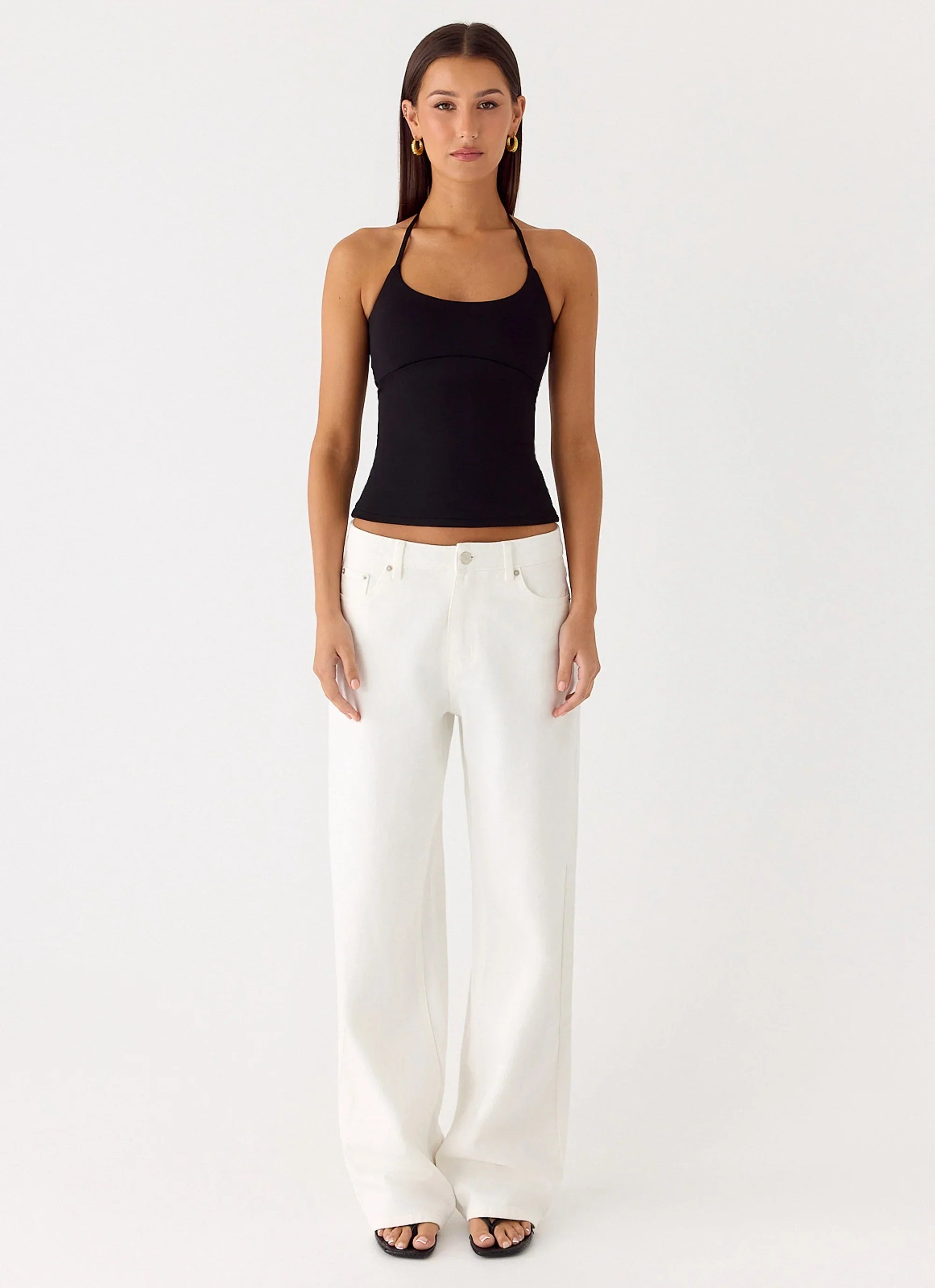 Chauncey Halter Top - Black