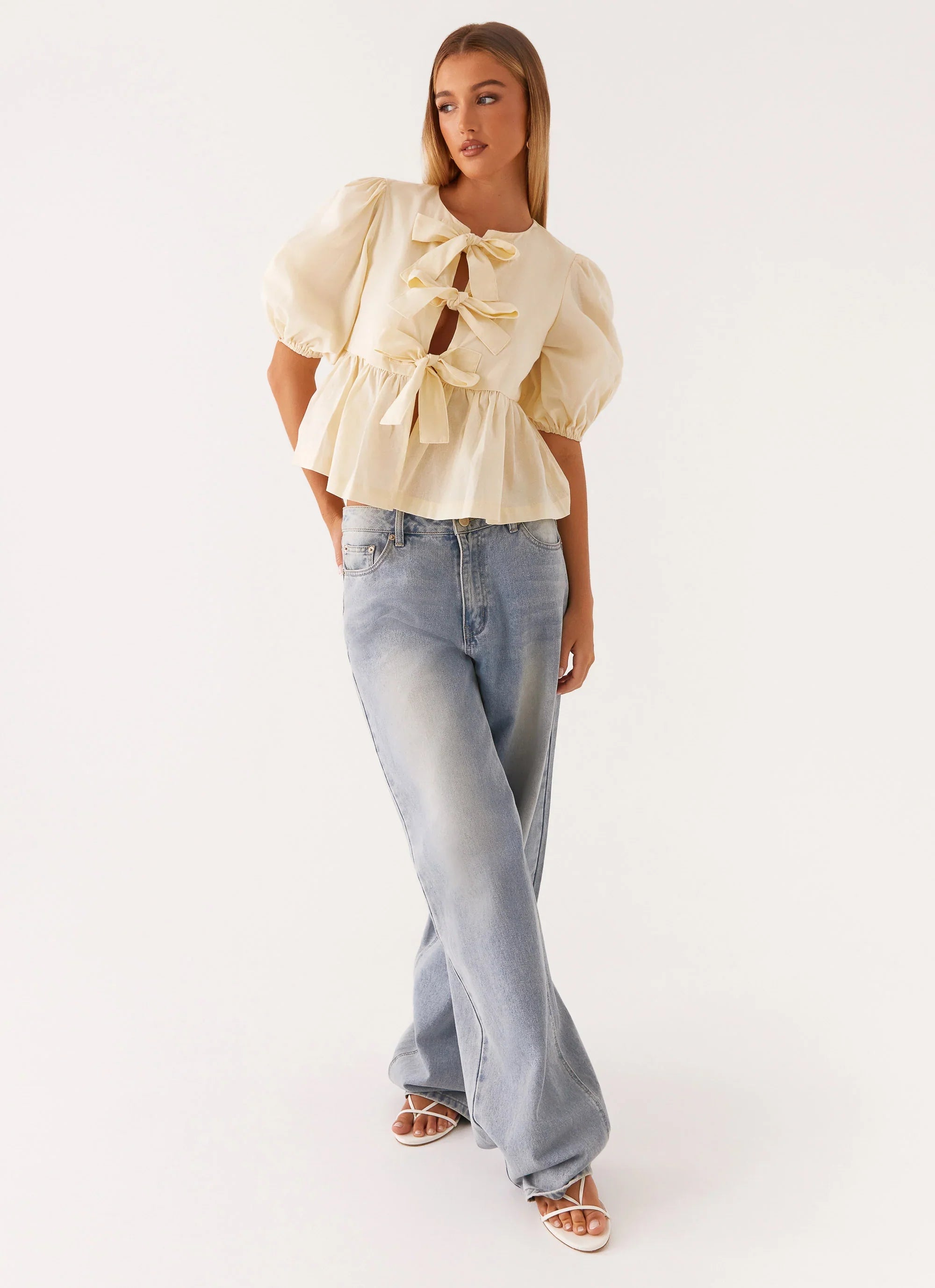 Western Wind Tie Top - Yellow