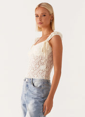 Xanthi Top - Ivory