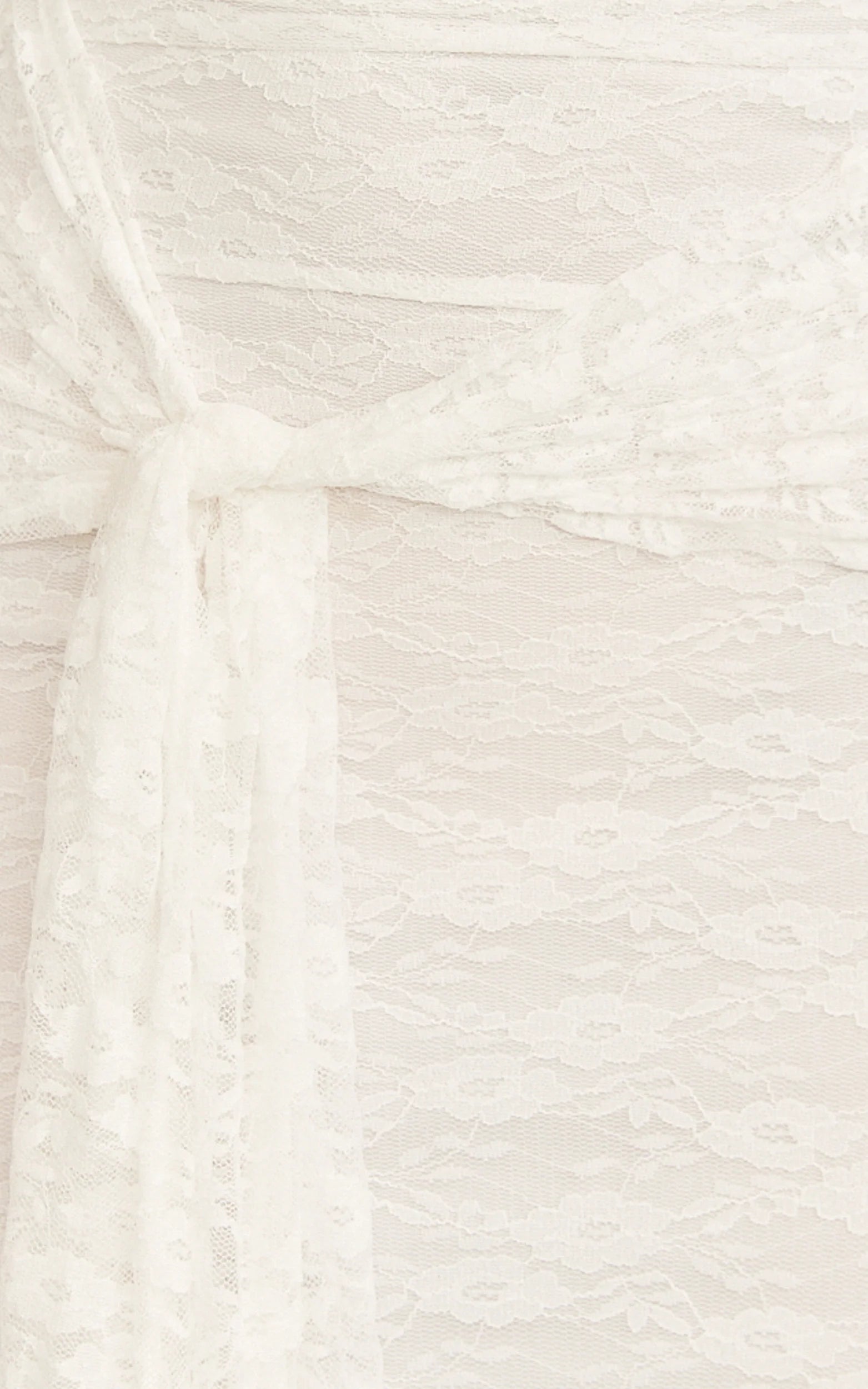Melville Maxi Dress - Off Shoulder Long Sleeve Lace Dress in White