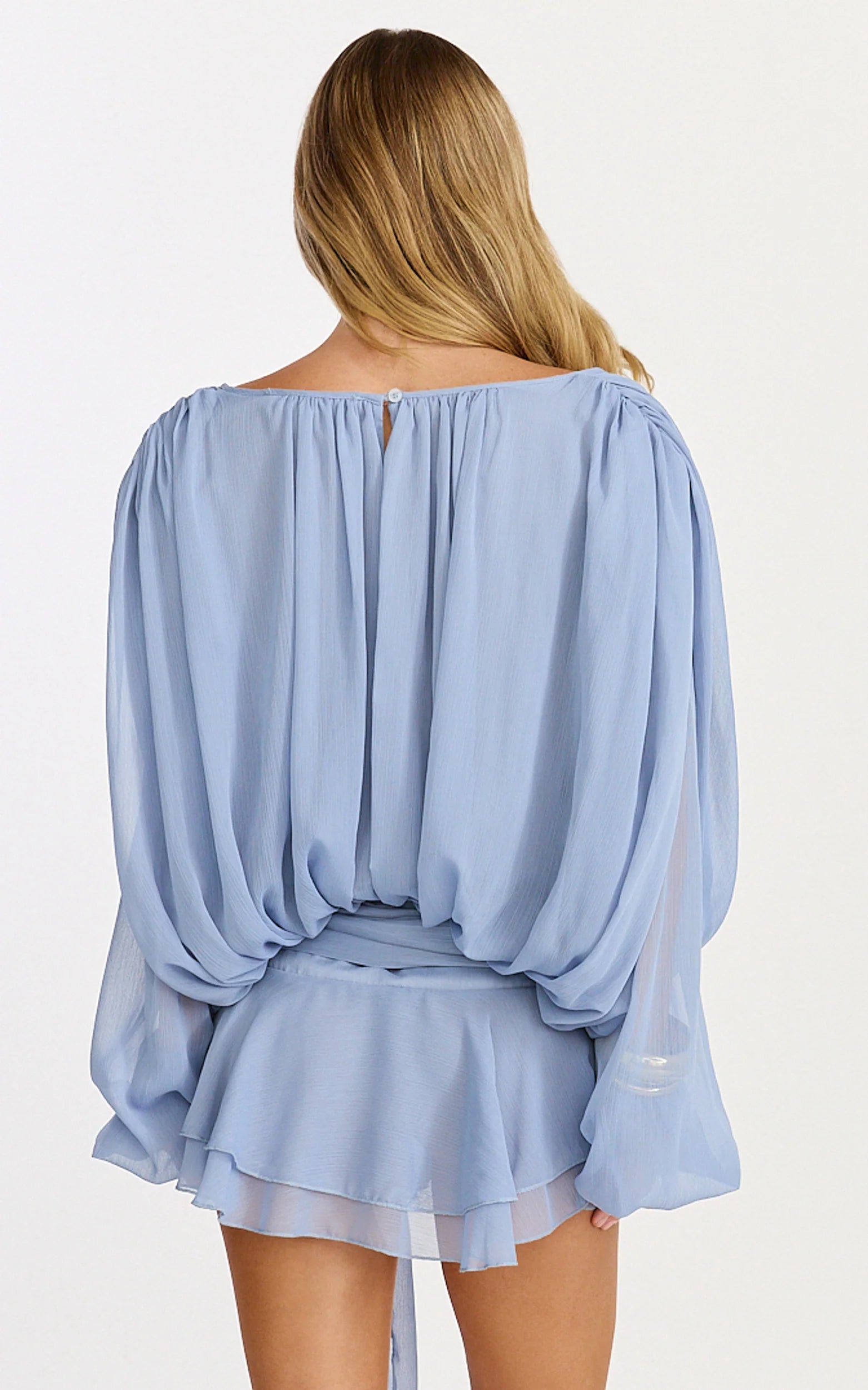 Lioness - Elements Mini Dress - In Slate Blue