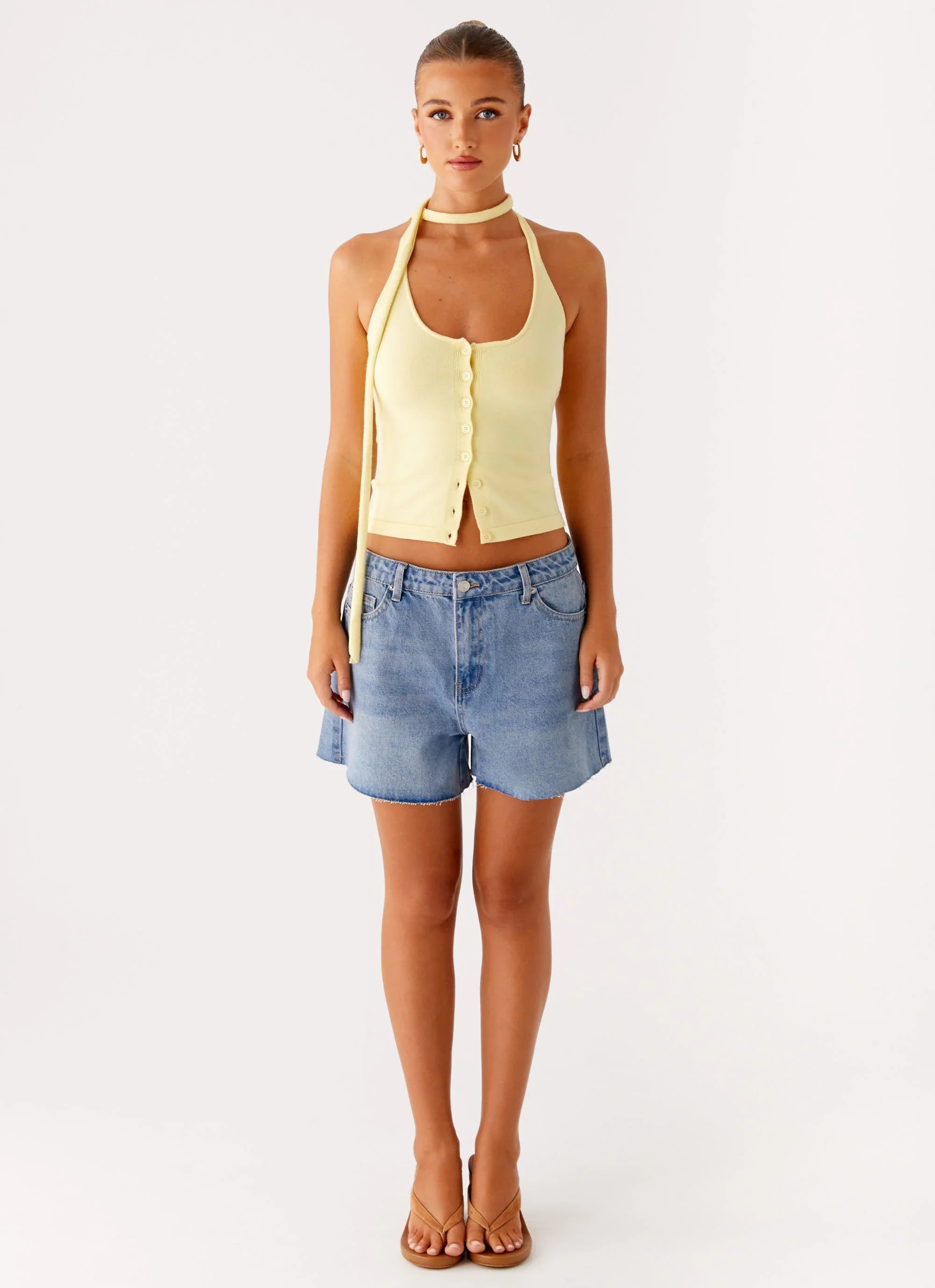 Roland Denim Shorts - Blue