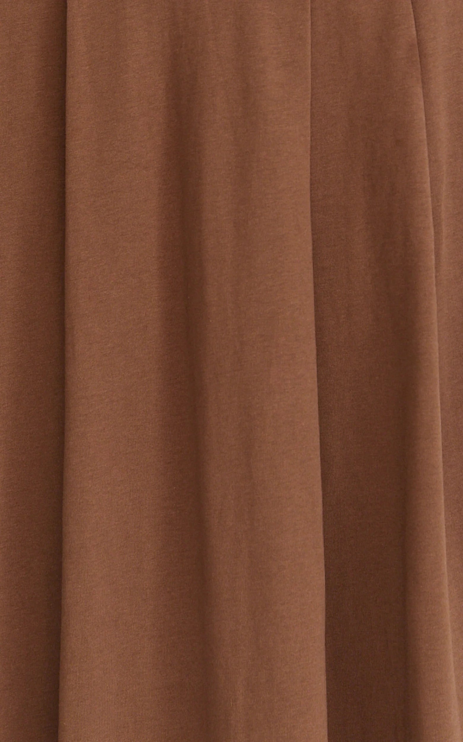 Tami Midi Dress - Off Shoulder Dress in Chocolate