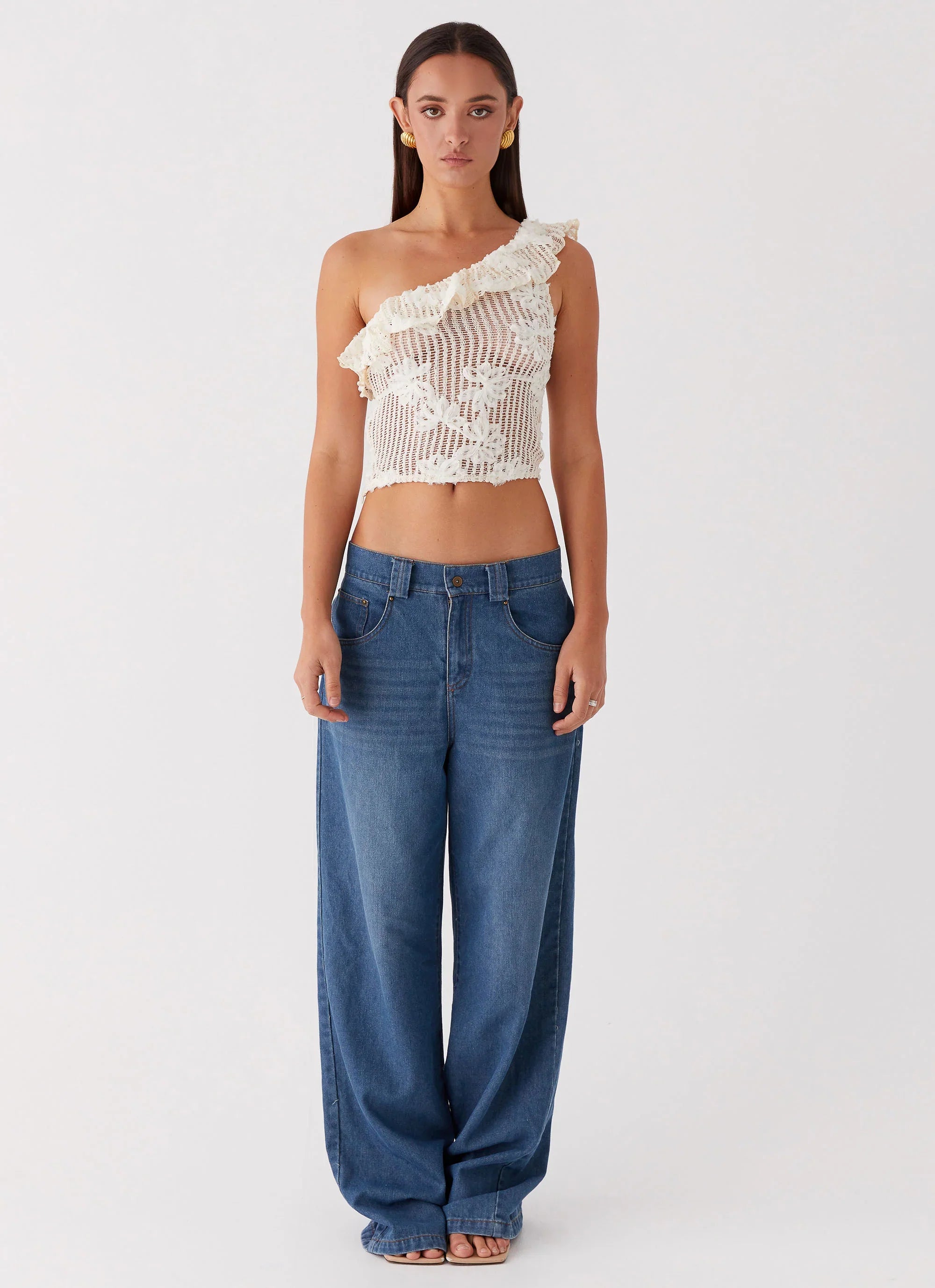 Juilette One Shoulder Top - Ivory