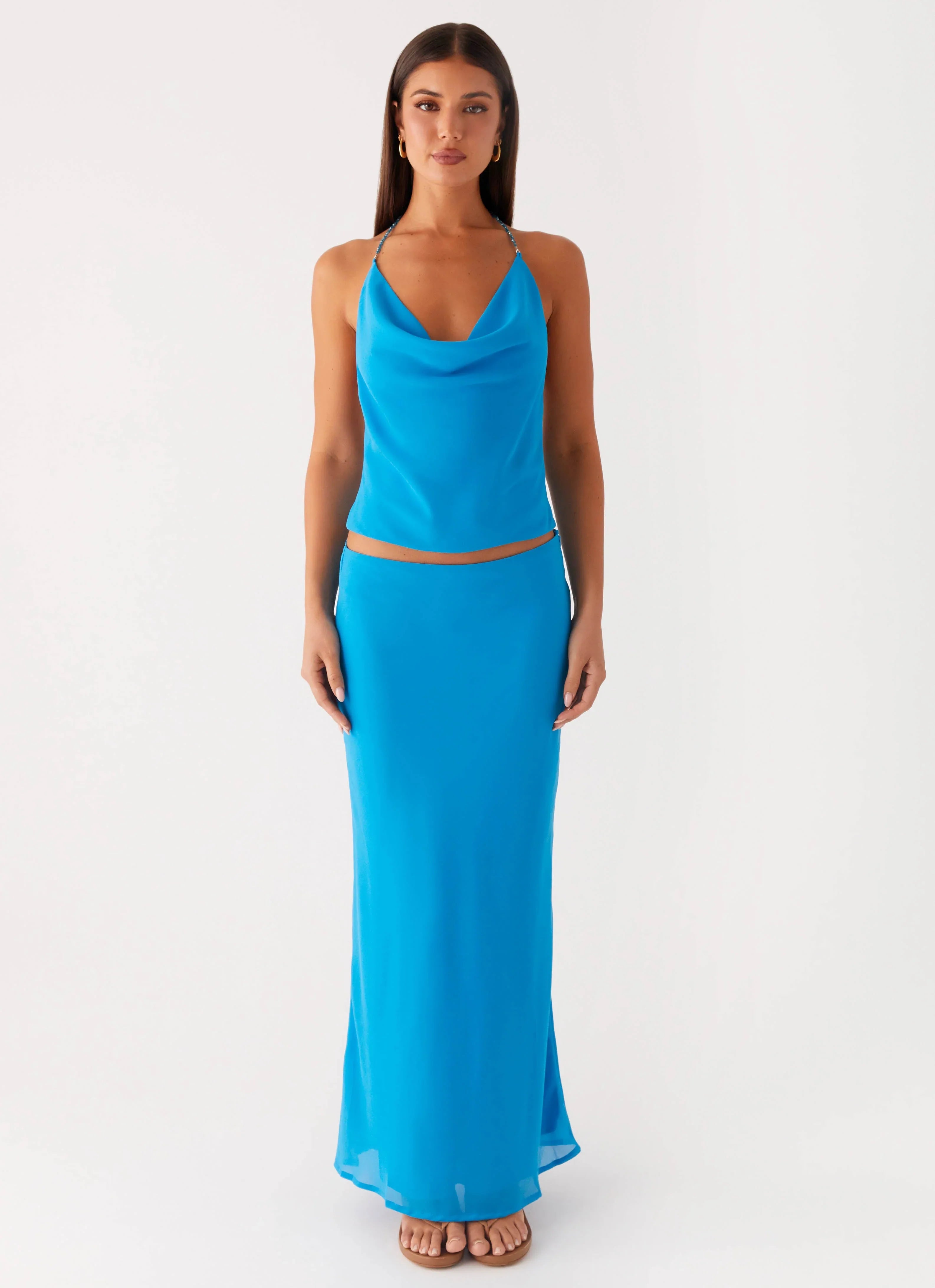 Another Life Halter Top - Turquoise