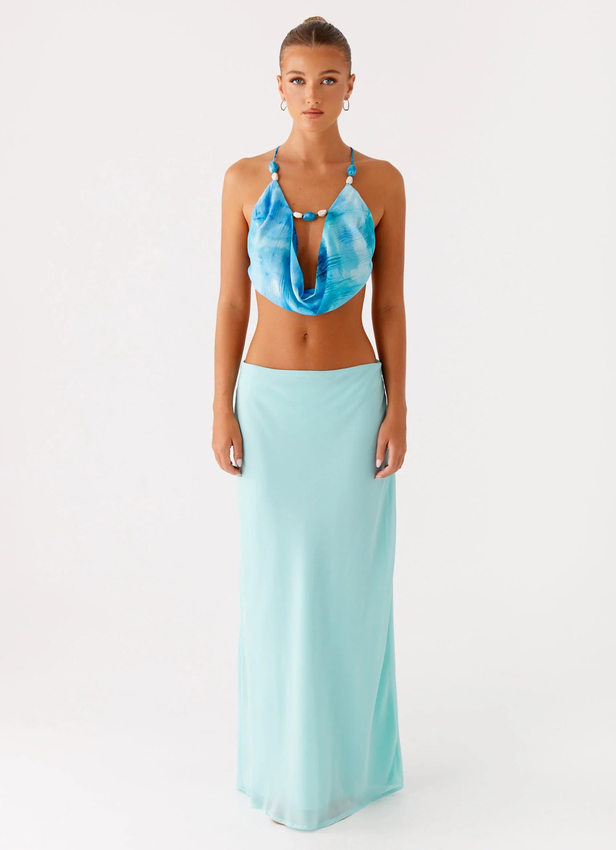 Miah Top - Blue Tie Dye