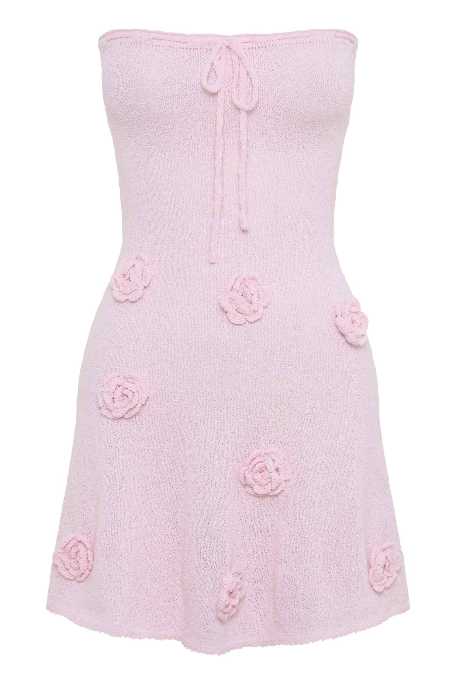 Connelly Strapless Knit Mini Dress - Fairy Floss Pink