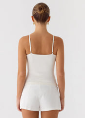 Garrix Bead Cami Top - Ivory Reef