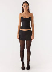 Icyln Diamonte 12 Denier Stockings - Black Multi Sparkle