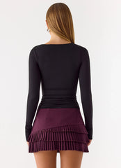 Skyler Mini Skort - Plum