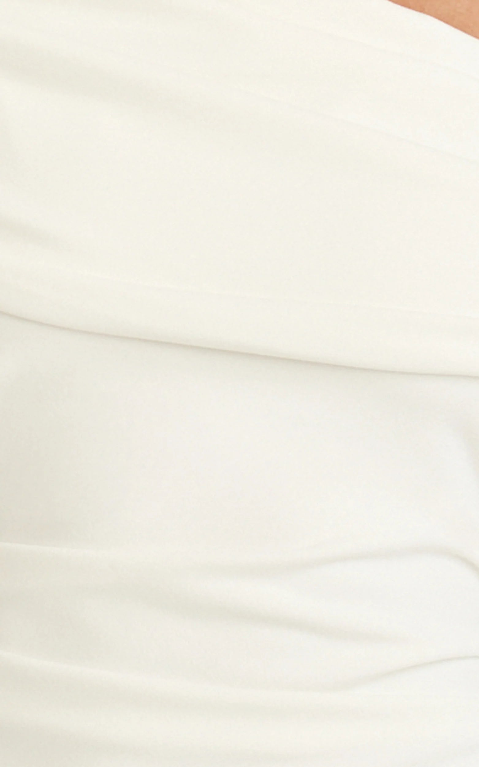 Kairose Mini Dress - Asymmetrical Sleeve Dress in White