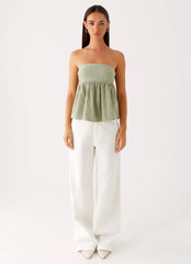Cassie Tube Top - Sage