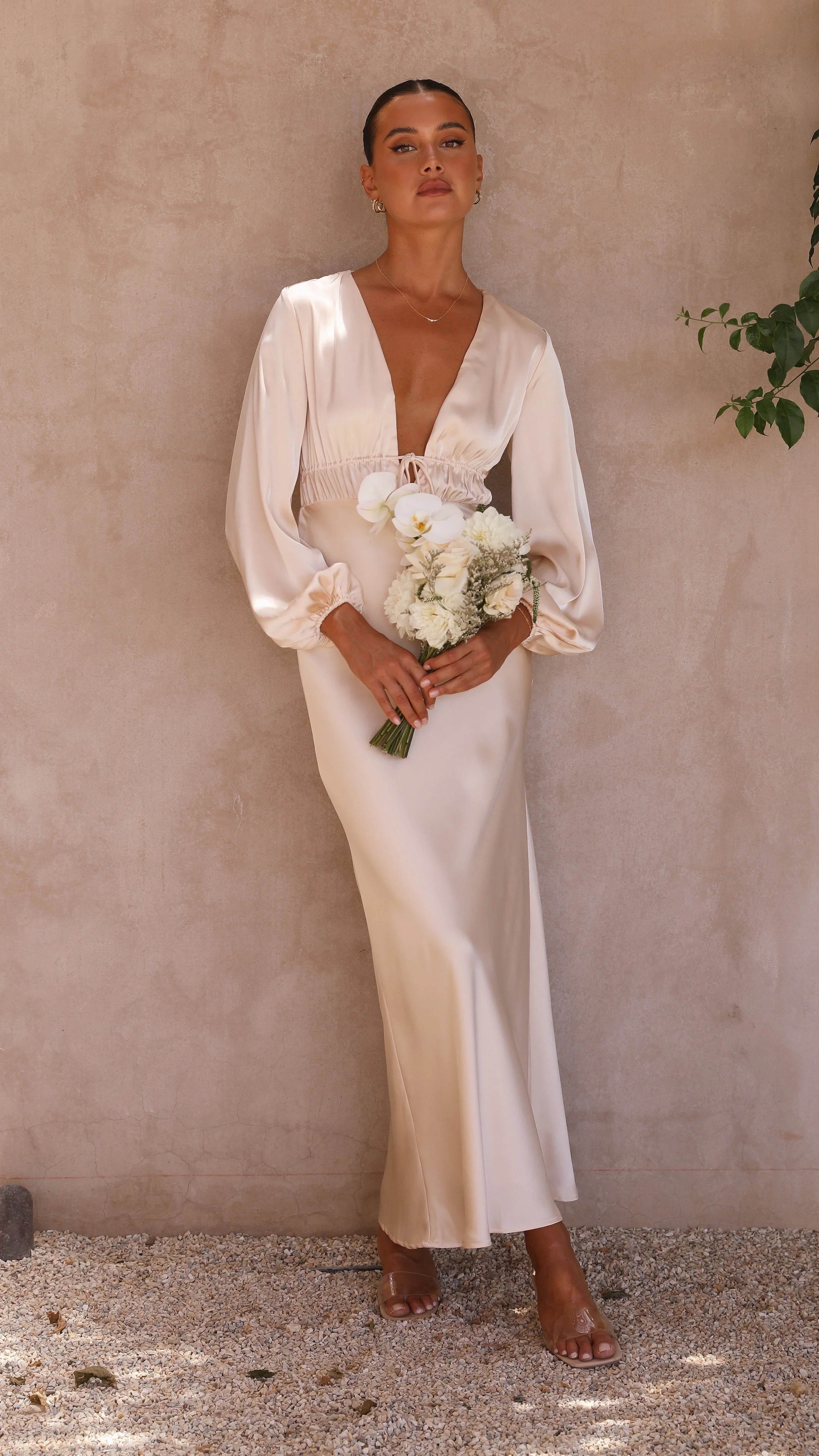 Amara Maxi Dress - Champagne